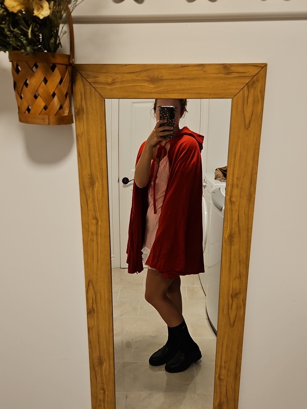 Red Hooded Cape for Women - Classic Red Capelet